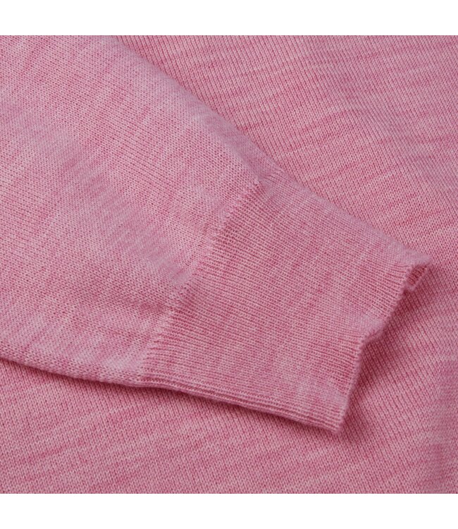 Stenstroms Trui, Ronde Hals, Merino Wol, Roze