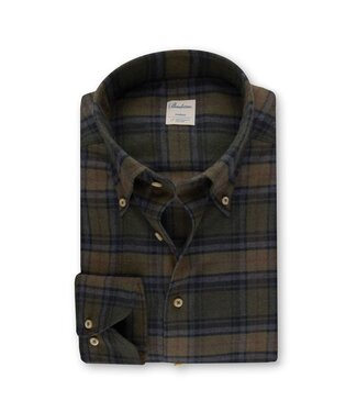 Stenstroms Stenstroms, Flanellen Overhemd, Lange Mouw, Groen, Blauw, Bordeaux  Geruit, New Slimline Fit