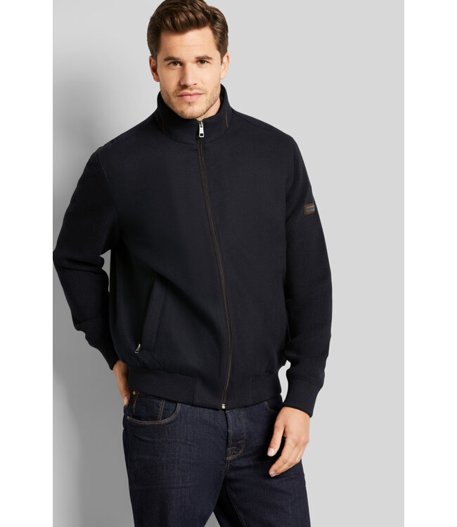 Bugatti Bugatti, Vest, Blauw met Bruine Accenten