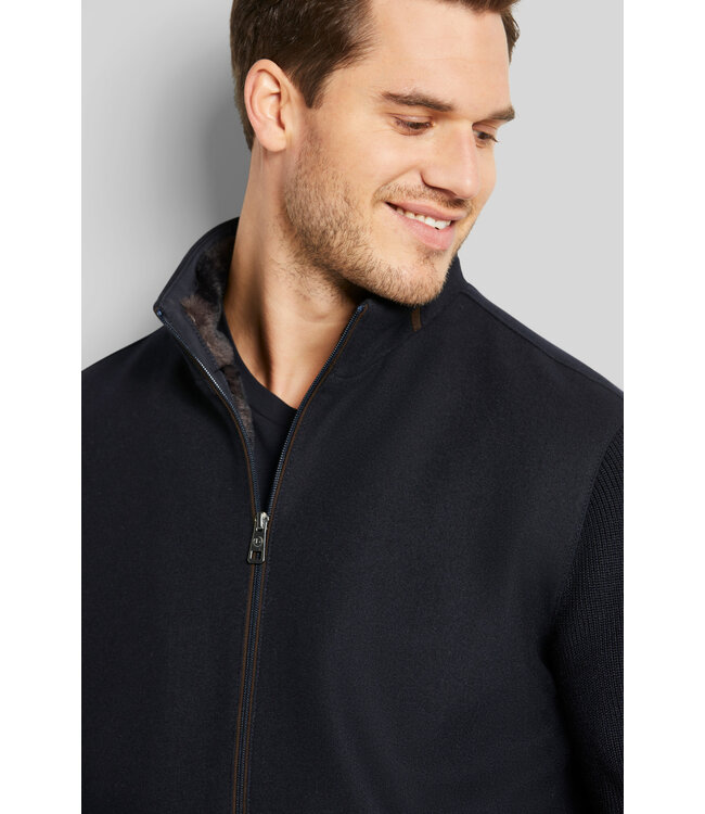 Bugatti Bugatti, Vest, Blauw met Bruine Accenten