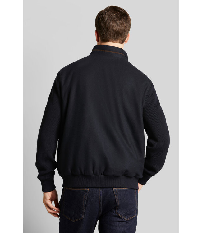 Bugatti Bugatti, Vest, Blauw met Bruine Accenten