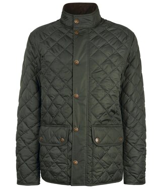 Barbour Barbour, Tailored Fit, Driekwart Jas, Lowerdale Quilted, Sage Groen