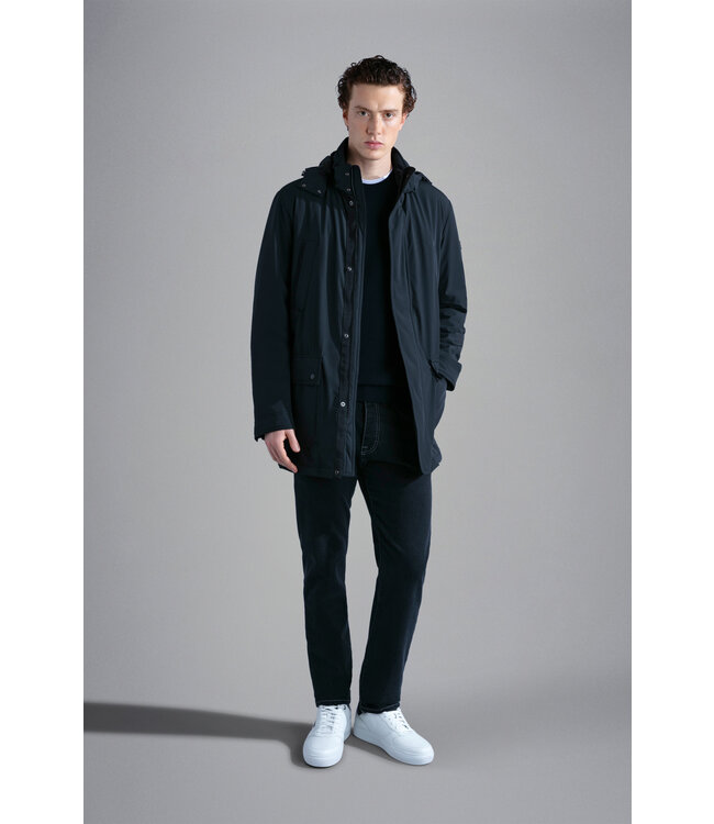 Paul & Shark Driekwart Jas, RE 4X4 stretch Typhoon®, Donkerblauw