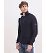 Saint James Half-Zip Trui, Wol,  Model Cotentin, Donkerblauw