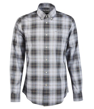 Barbour Barbour,  Tailored Fit, Katoenen Overhemd, Grijs Beige Tartan Geruit