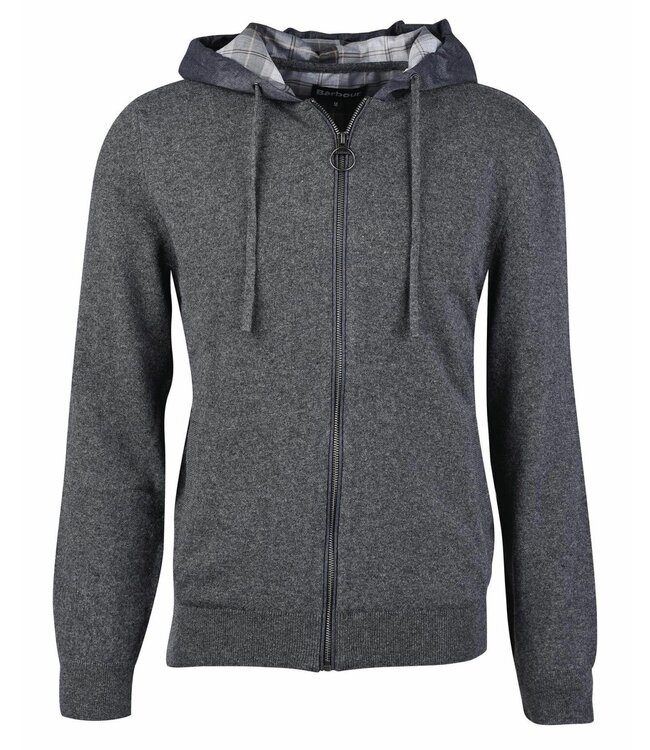 Barbour Hooded Vest Merino Wol, Capuchon, Antraciet Grijs