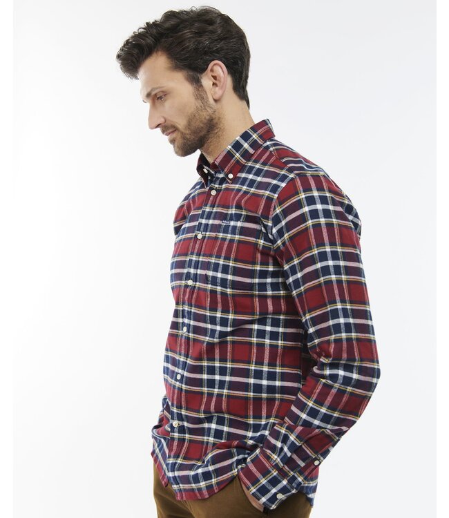 Barbour Tailored Fit, Flanellen, Overhemd Classic Tartan Rood Geruit