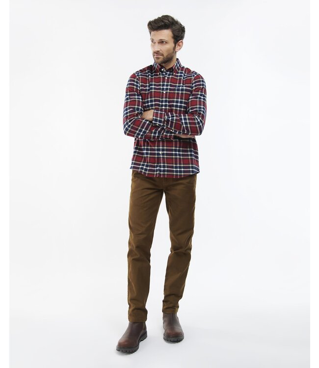 Barbour Tailored Fit, Flanellen, Overhemd Classic Tartan Rood Geruit
