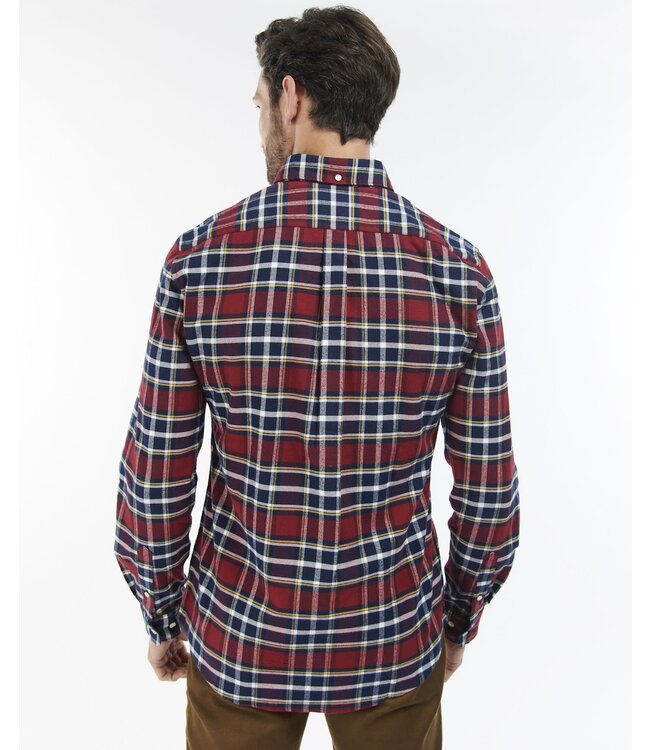 Barbour Tailored Fit, Flanellen, Overhemd Classic Tartan Rood Geruit