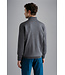 Paul & Shark Half-Zip Trui, Tasmanian S120 Wol, Grijs