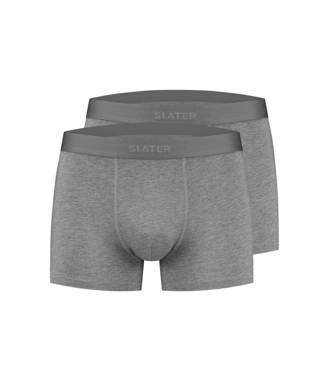 Slater Ondergoed, 2-Pack, Bamboo Boxer Shorts, Grijs