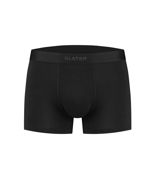 Slater Ondergoed, 2-Pack, Bamboo Boxer Shorts, Zwart