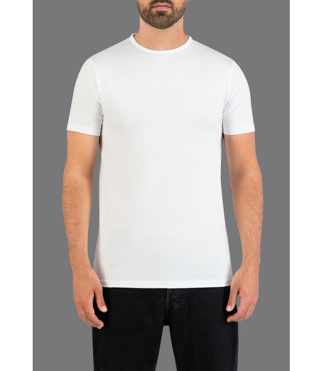 Slater Basic Fit Ondershirt, 2-Pack, Ronde Hals, Wit