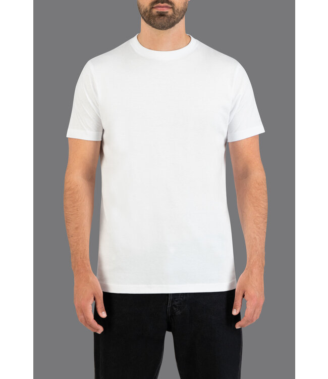 Slater Basic Ondershirt, 2-Pack, Ronde Hals, Brede Rand, Wit