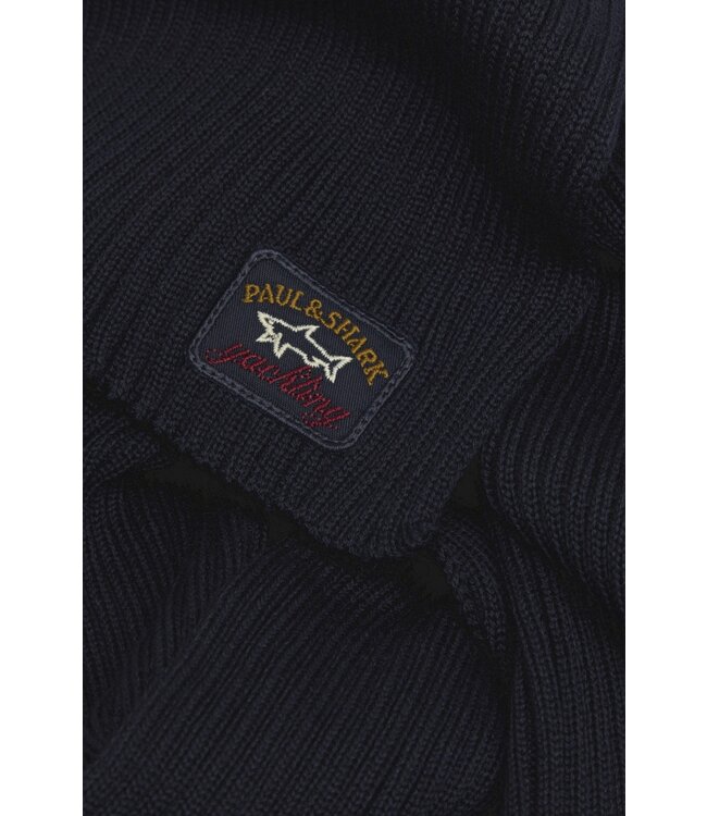 Paul & Shark Sjaal, Donkerblauw, Gebreid, Watershed