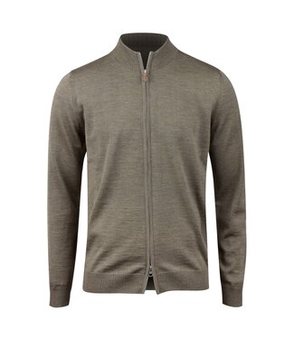 Stenstroms Stenstroms, Merino Wol Vest met Rits, Groen
