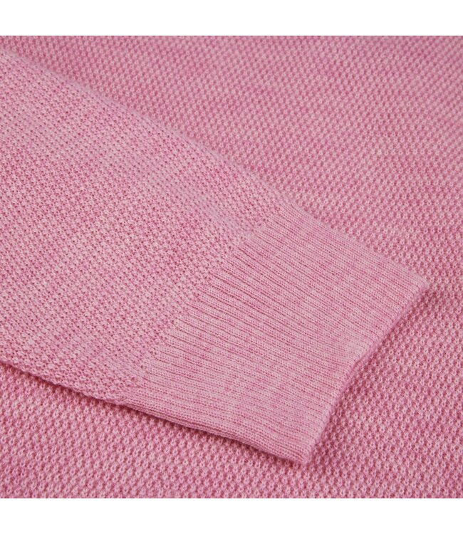 Stenstroms Trui, Half-Zip, Merino Wol, Roze