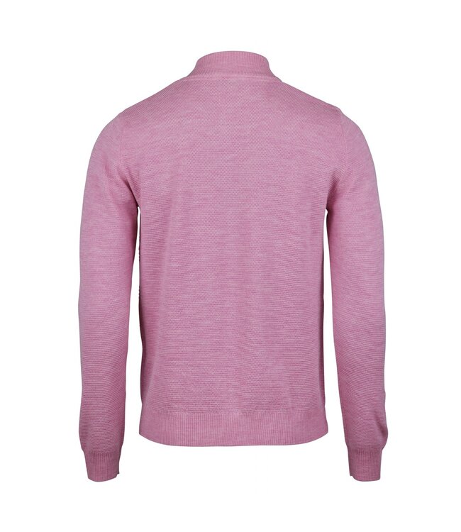 Stenstroms Trui, Half-Zip, Merino Wol, Roze