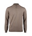 Stenstroms Trui, Half-Zip, Merino Wol, Beigebruin