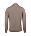 Stenstroms Trui, Half-Zip, Merino Wol, Beigebruin