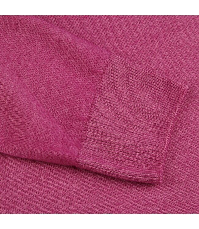 Stenstroms Trui, Ronde Hals, Merino Wol, Donker-Roze, Berry