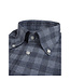 Stenstroms  Overhemd, Flanel, Diverse Tinten Blauw Grote Ruit, Lange Mouw, New Slimline
