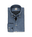 Stenstroms Overhemd, Flanel, Lange Mouw, Jeansblauw,  Fitted Body