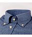 Stenstroms Overhemd, Flanel, Lange Mouw, Jeansblauw,  Fitted Body