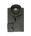 Stenstroms Overhemd, Flanel, Lange Mouw, Schiller Kraag, Antraciet Grijs, Fitted Body