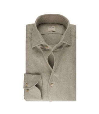 Stenstroms Stenstroms, Overhemd, Flanel, Lange Mouw, Schiller Kraag, Beige, Regular Fit