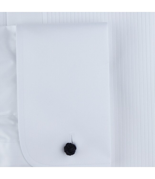 Stenstroms Smoking Overhemd, Katoen, Wing Collar, Lange Mouw, Wit