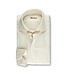 Stenstroms Overhemd, Linnen/Katoen Mix, Beige Structuur Dessin, Lange Mouw, Fittted Body