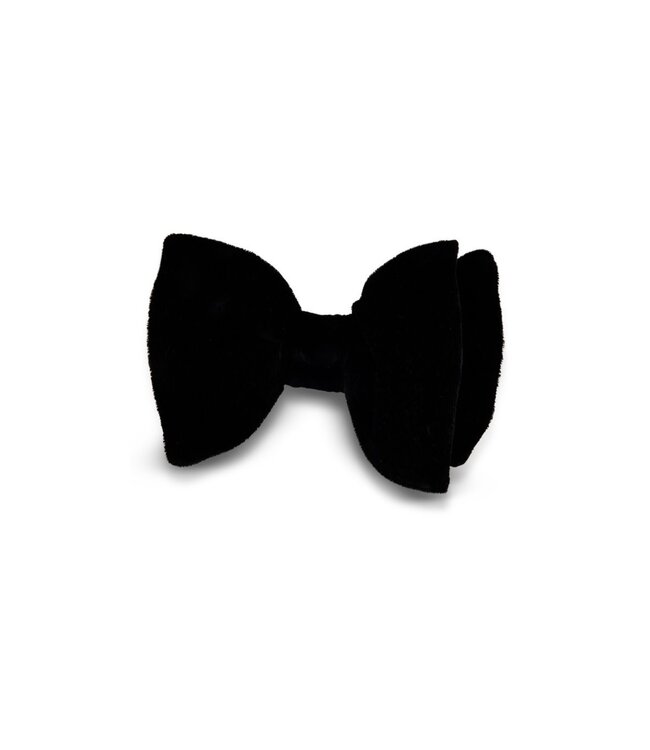 Stenstroms Vlinderstrik, Zwart, Fluweel, Voorgestrikt