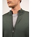 Saint James Vest met Rits, Wol, Model Colorado, Kleur Vegetal/Navy