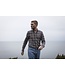 Stenstroms Overhemd, Flanel, Lange Mouw, Button Down Kraag, Blauw, Bruin, Beige Geruit, Slimline