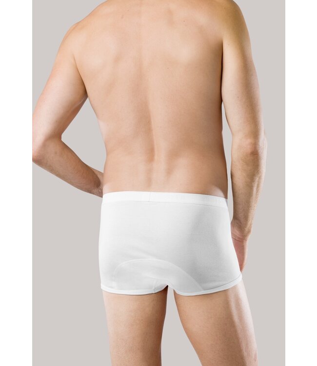 Schiesser Heren Slip met Gulp, Fijne Rip Wit, Original Classics