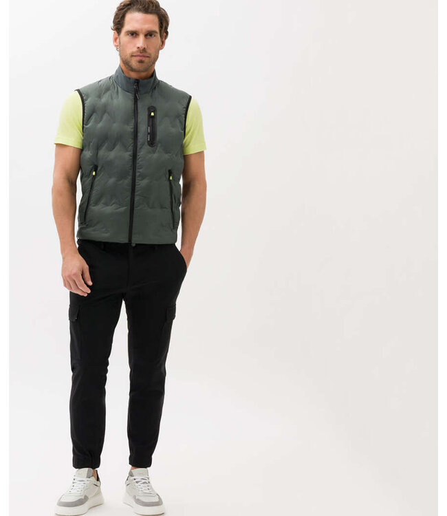 Brax Bodywarmer, Groen, Gestept