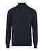 Brax Half-Zip Sweater, Trui, Merino Wol, Donkerblauw
