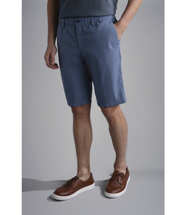 Paul & Shark Bermuda, Ultra-light Poplin Katoen, RAF Blauw