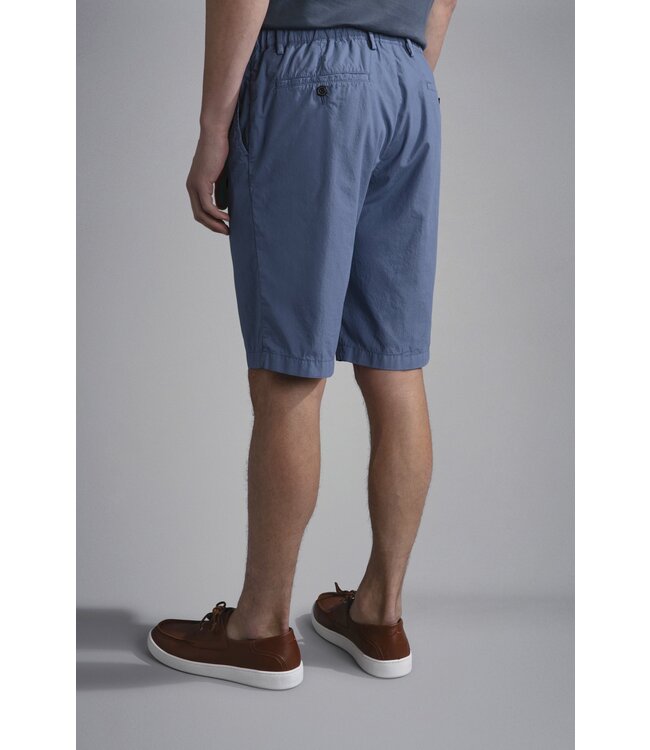Paul & Shark Bermuda, Ultra-light Poplin Katoen, RAF Blauw