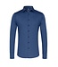 Desoto Heren Overhemd, Raglan Lange Mouw, Indigo Piqué