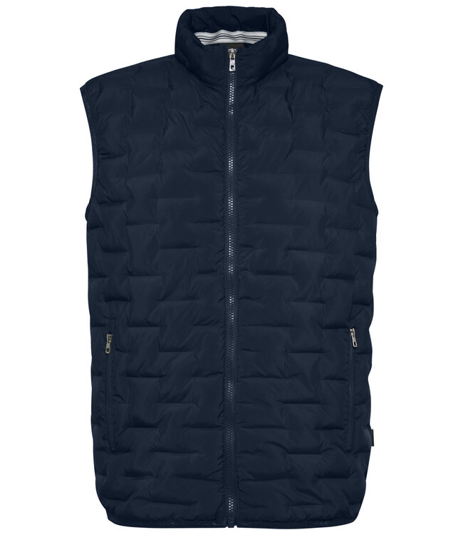 Bugatti Bodywarmer, Donkerblauw Gestept