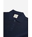 AT.P.CO Polo, Korte Mouw, Structuur Knit, Katoen, Donkerblauw