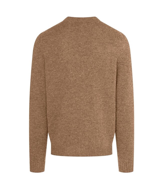 Maerz Munchen Merino Wol, Knoopvest, Camelkleurig