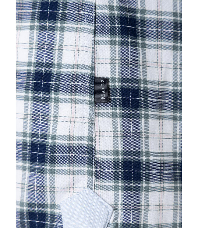 Maerz Munchen Maerz München, Overhemd Lange Mouw, Katoen, Geruit, Roze, Wit, Blauw