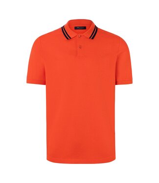 Maerz Munchen Maerz München, Polo, Korte Mouw, Gemerceriseerd Katoen, Oranje Rood