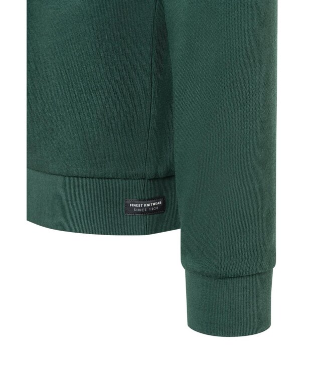 Maerz Munchen T-shirt, Katoen, Lange Mouw, Ronde Hals, Petrolgroen