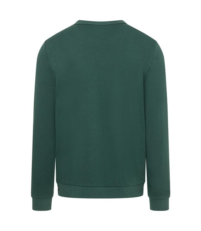 Maerz Munchen T-shirt, Katoen, Lange Mouw, Ronde Hals, Petrolgroen