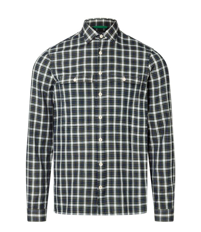 Maerz Munchen Overshirt/Overhemd, Geruit Blauw, Groen, Wit