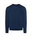 Maerz Munchen Trui, Ronde Hals, Merino Wol, Blauw, Superwash, Modern Fit